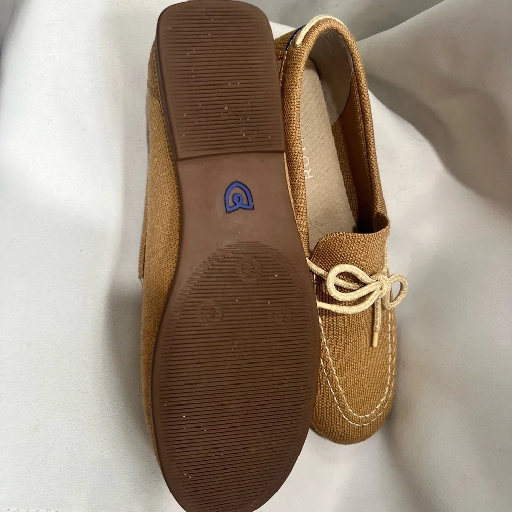 Rothy's The Boat Shoe Tan Slip-On Shoes - Picture 5 of 7
